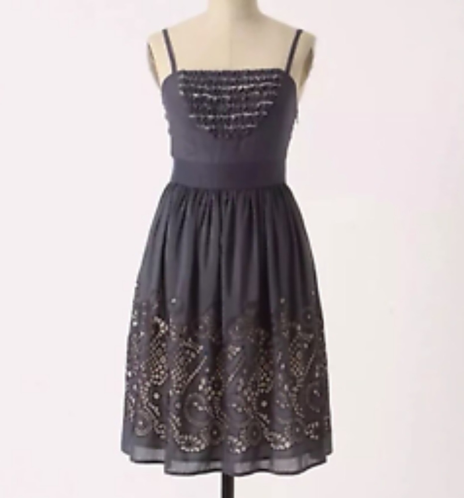 Anthropologie 'Burlapp' Silk/Cotton Dress